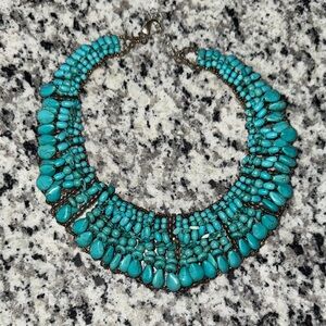 Chic Turquoise Statement Necklace